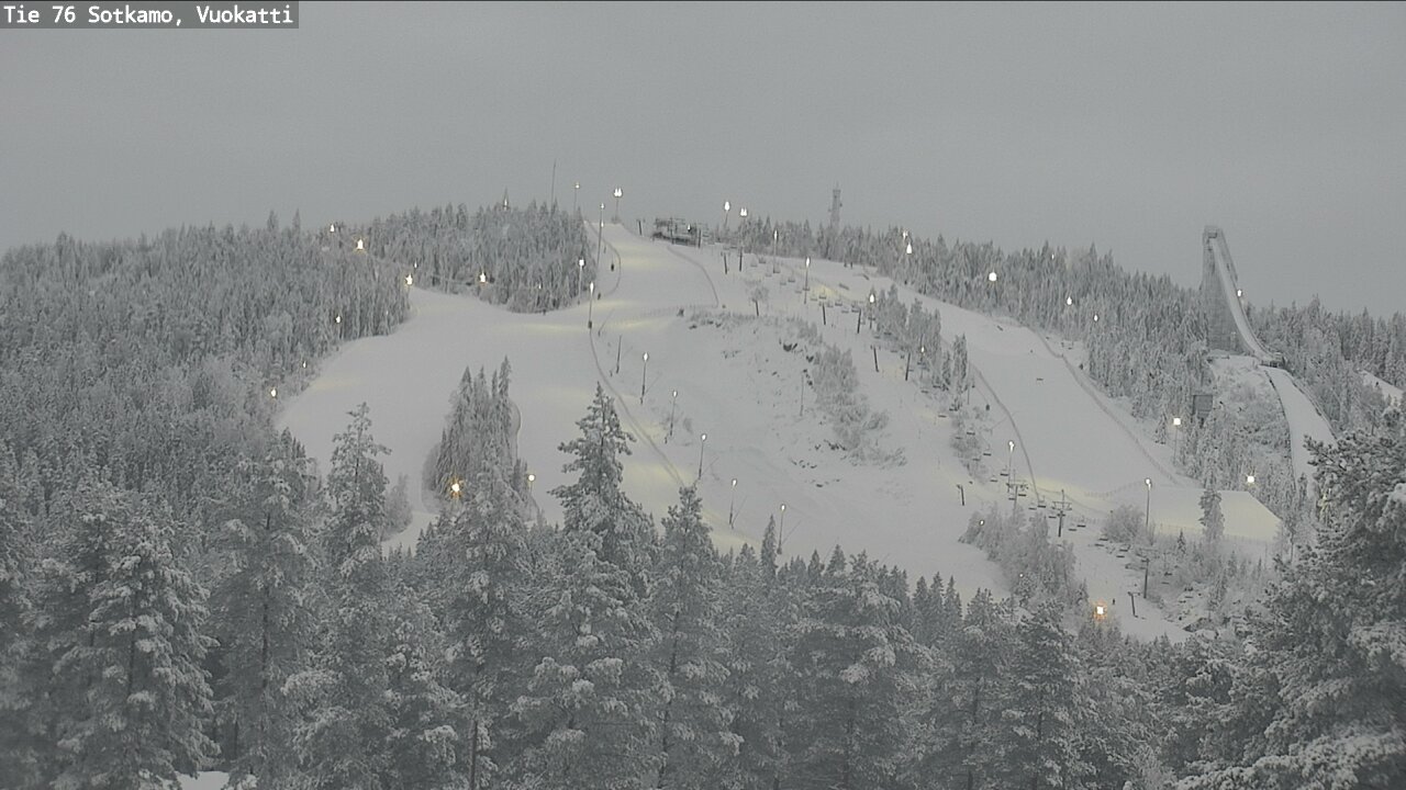 Weather Camera Image Väg 76 Sotkamo, Vuokatti, Sotkamo, Kainuu