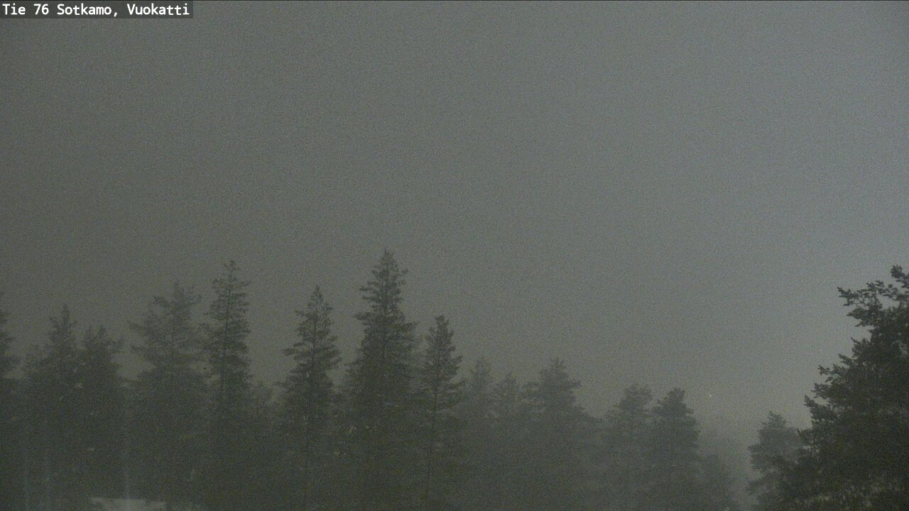 Weather Camera Image Väg 76 Sotkamo, Vuokatti, Sotkamo, Kainuu
