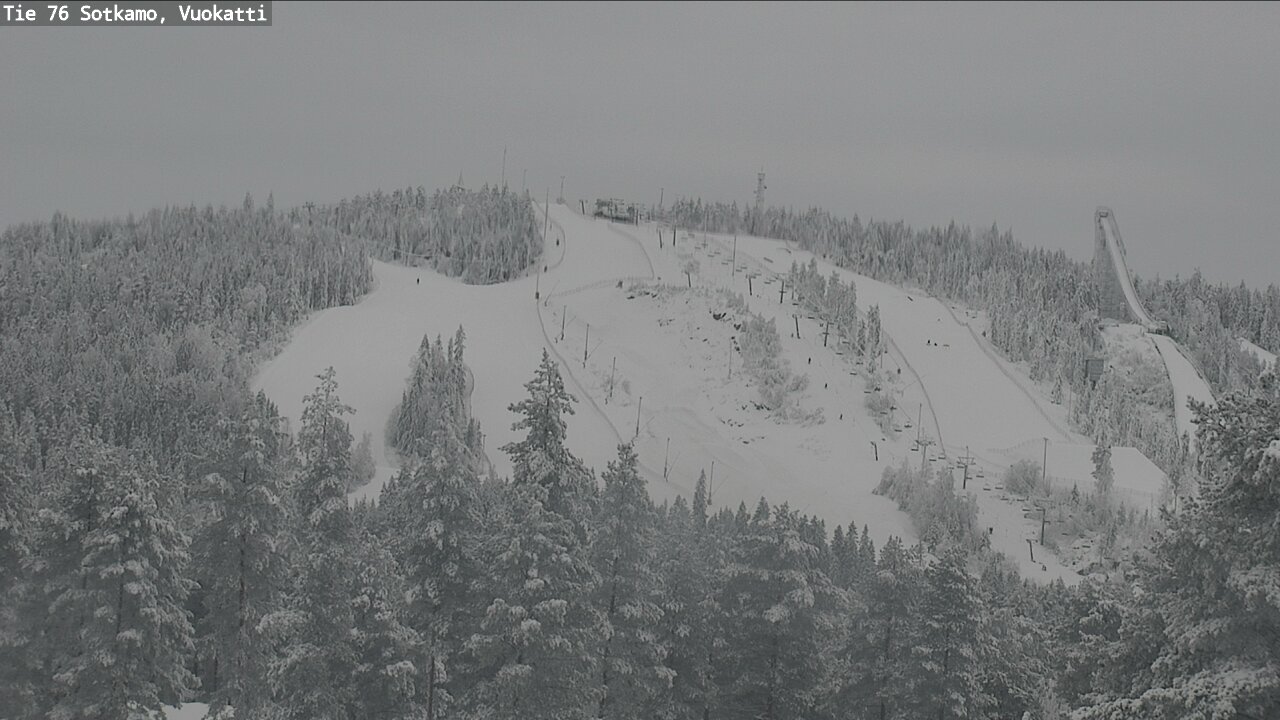 Weather Camera Image Väg 76 Sotkamo, Vuokatti, Sotkamo, Kainuu