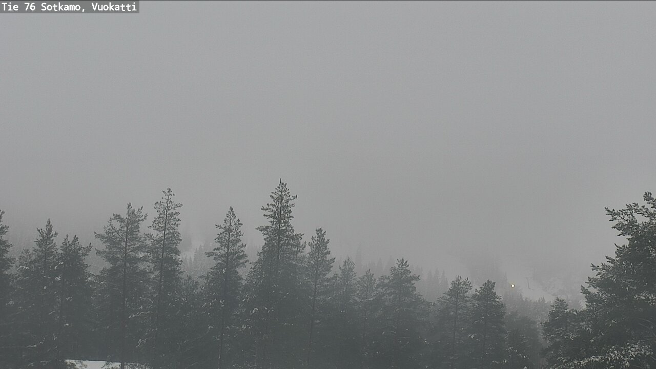 Weather Camera Image Väg 76 Sotkamo, Vuokatti, Sotkamo, Kainuu