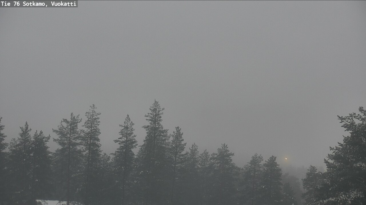 Weather Camera Image Väg 76 Sotkamo, Vuokatti, Sotkamo, Kainuu