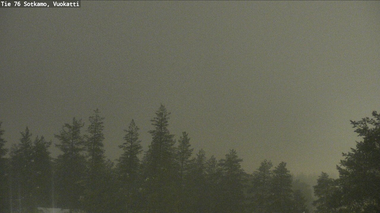 Weather Camera Image Väg 76 Sotkamo, Vuokatti, Sotkamo, Kainuu