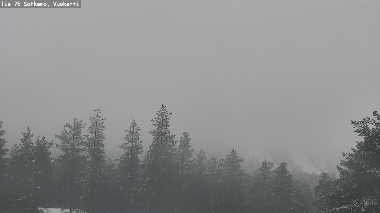 Weather Camera Image Väg 76 Sotkamo, Vuokatti, Sotkamo, Kainuu