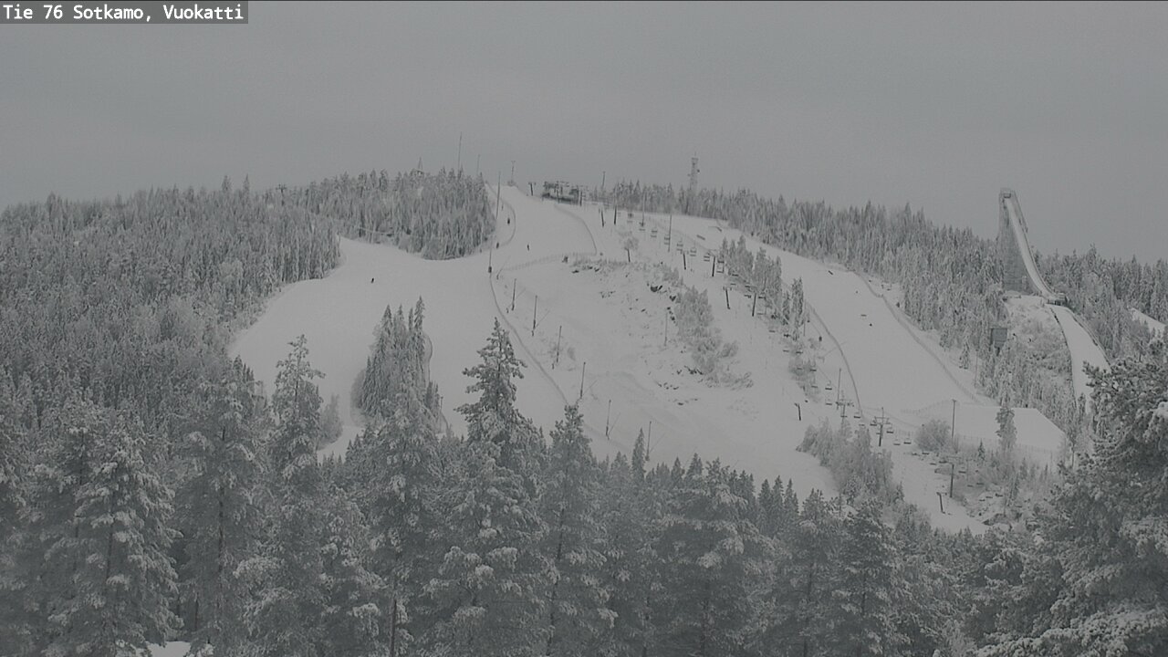 Weather Camera Image Väg 76 Sotkamo, Vuokatti, Sotkamo, Kainuu