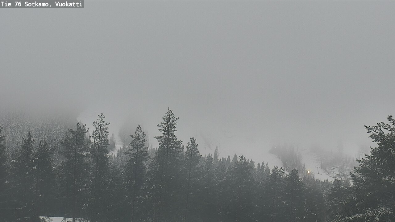 Weather Camera Image Väg 76 Sotkamo, Vuokatti, Sotkamo, Kainuu