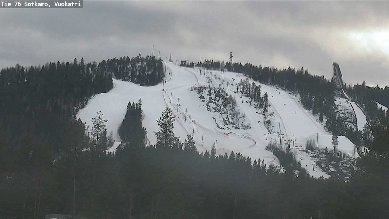 Weather Camera Image Road 76 Sotkamo, Vuokatti, Sotkamo, Kainuu