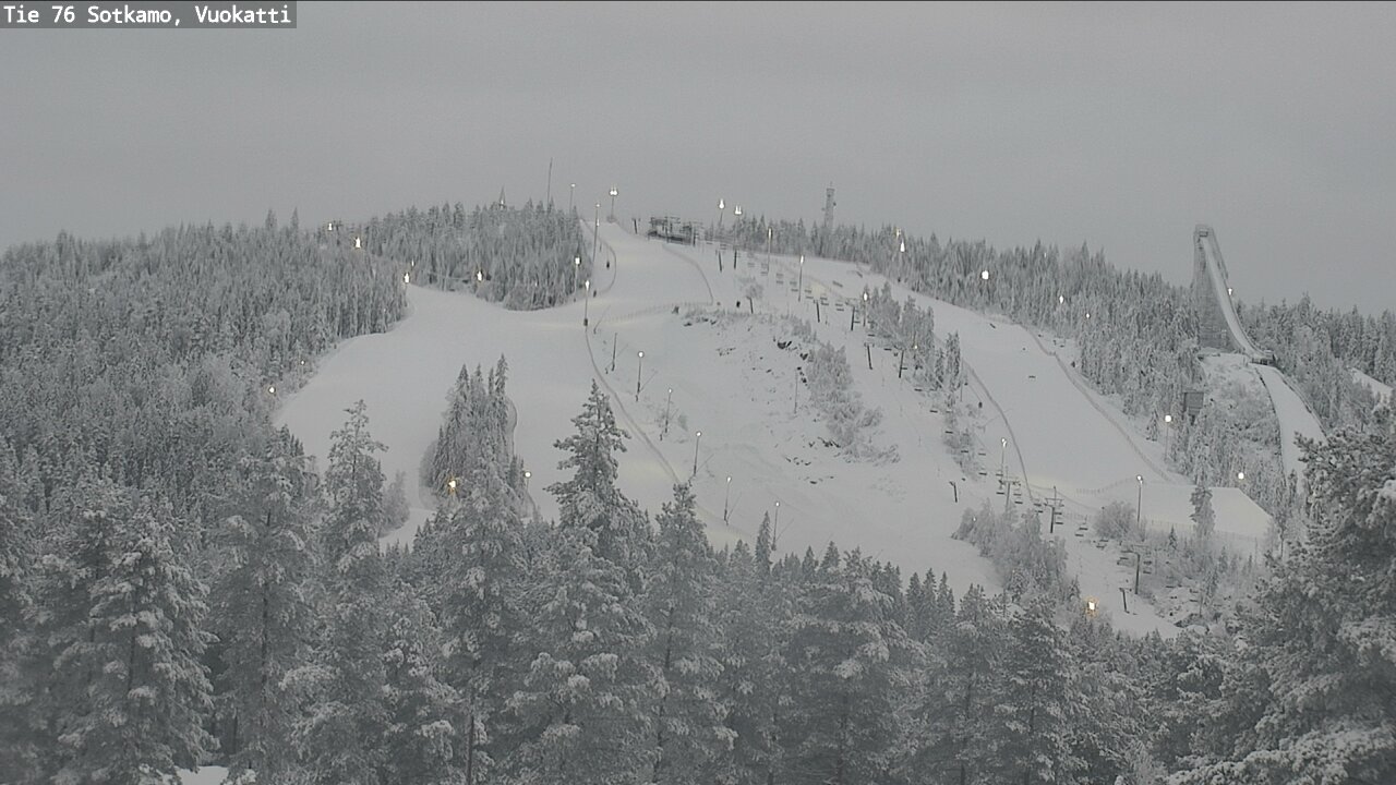 Weather Camera Image Väg 76 Sotkamo, Vuokatti, Sotkamo, Kainuu
