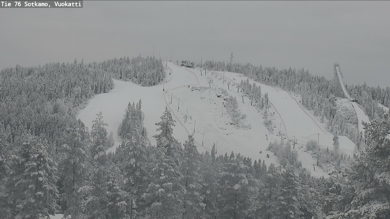 Weather Camera Image Väg 76 Sotkamo, Vuokatti, Sotkamo, Kainuu