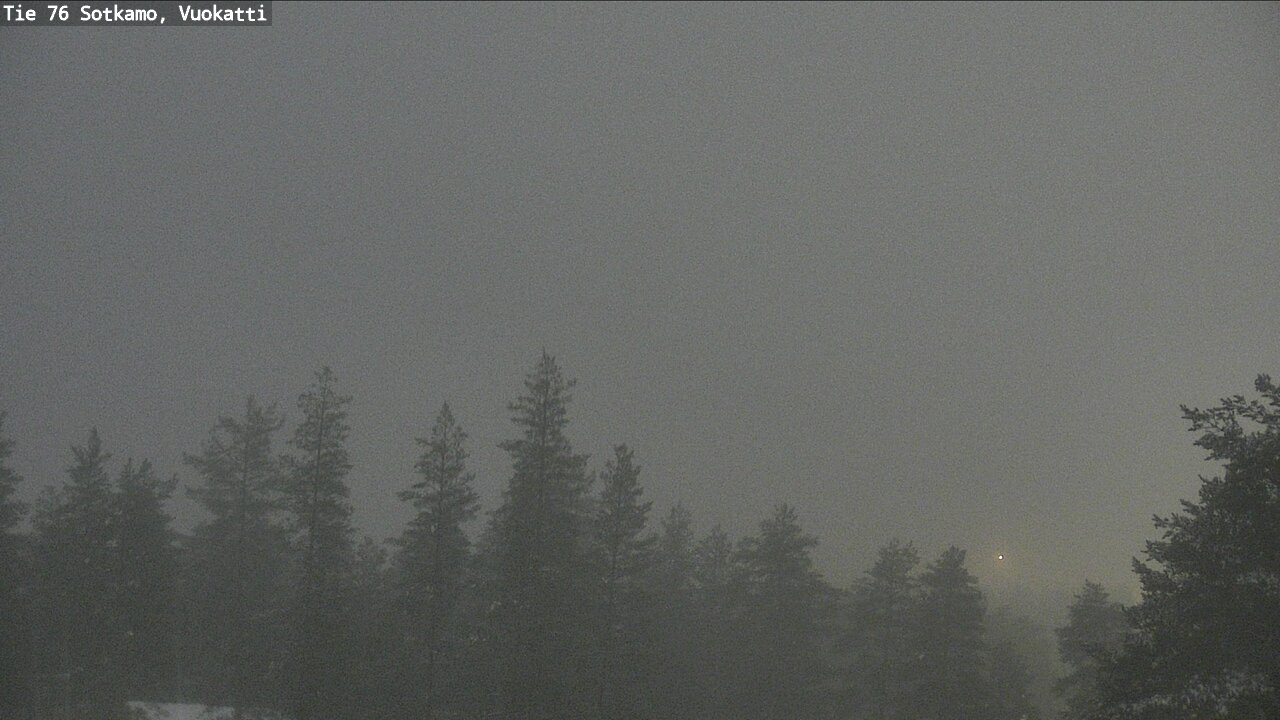 Weather Camera Image Väg 76 Sotkamo, Vuokatti, Sotkamo, Kainuu
