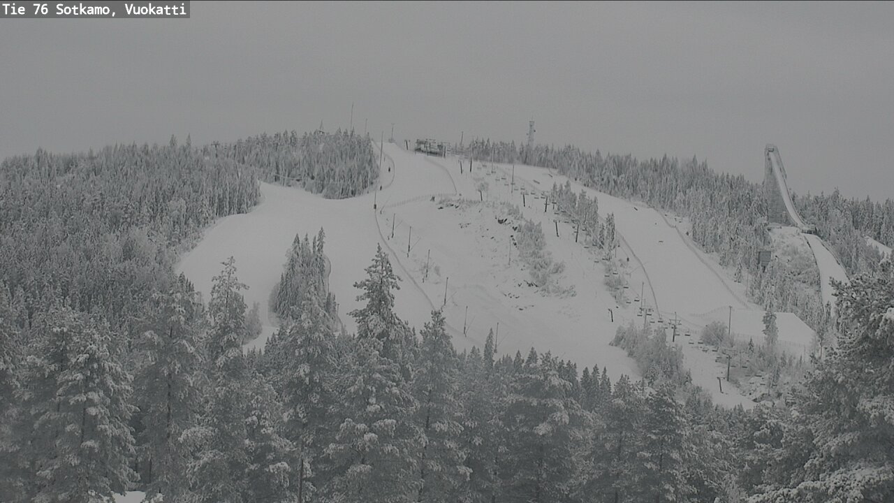 Weather Camera Image Väg 76 Sotkamo, Vuokatti, Sotkamo, Kainuu
