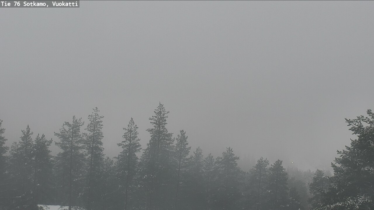 Weather Camera Image Road 76 Sotkamo, Vuokatti, Sotkamo, Kainuu