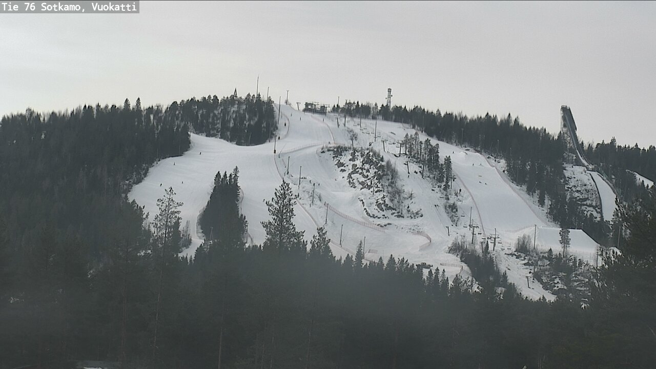 Weather Camera Image Road 76 Sotkamo, Vuokatti, Sotkamo, Kainuu