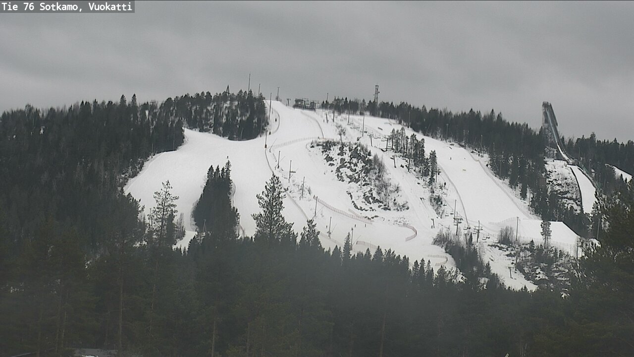 Weather Camera Image Road 76 Sotkamo, Vuokatti, Sotkamo, Kainuu