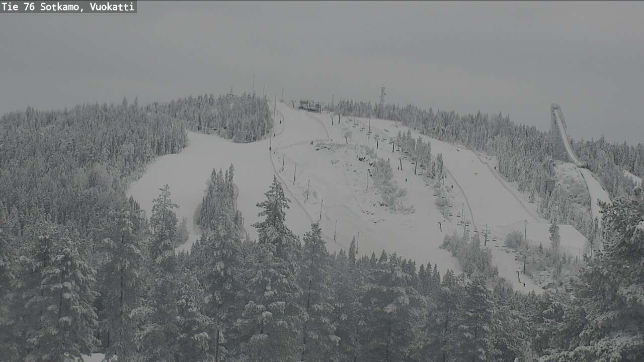 Weather Camera Image Väg 76 Sotkamo, Vuokatti, Sotkamo, Kainuu
