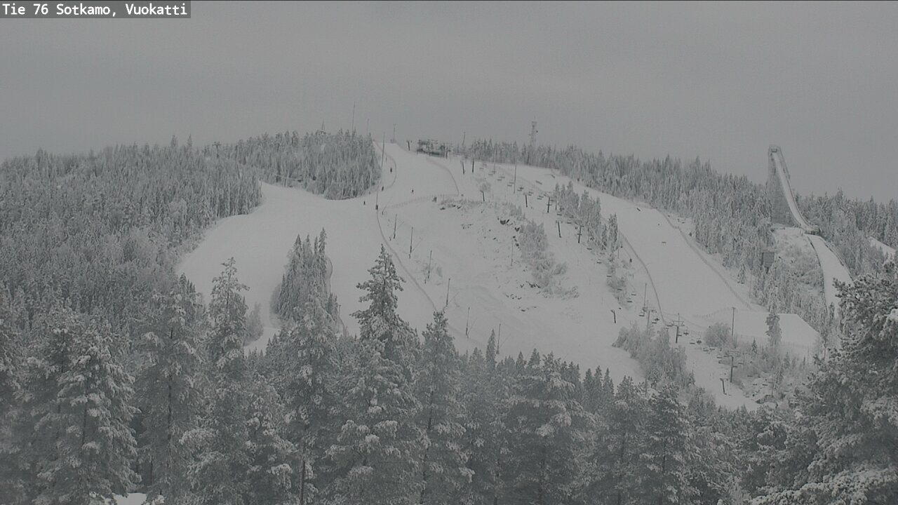 Weather Camera Image Väg 76 Sotkamo, Vuokatti, Sotkamo, Kainuu