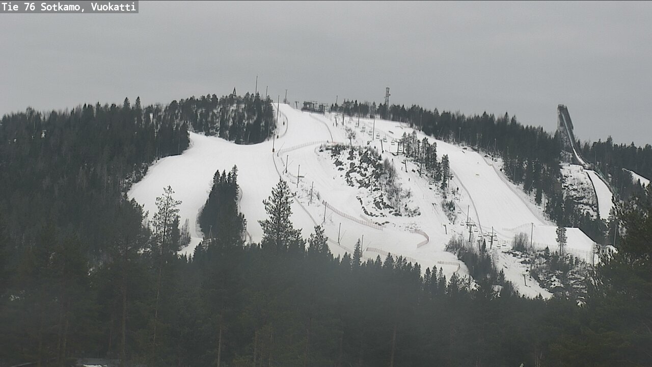 Weather Camera Image Road 76 Sotkamo, Vuokatti, Sotkamo, Kainuu