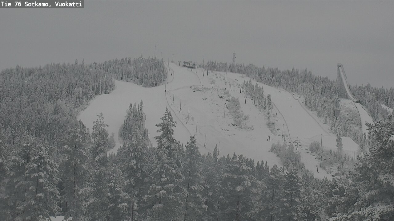 Weather Camera Image Väg 76 Sotkamo, Vuokatti, Sotkamo, Kainuu