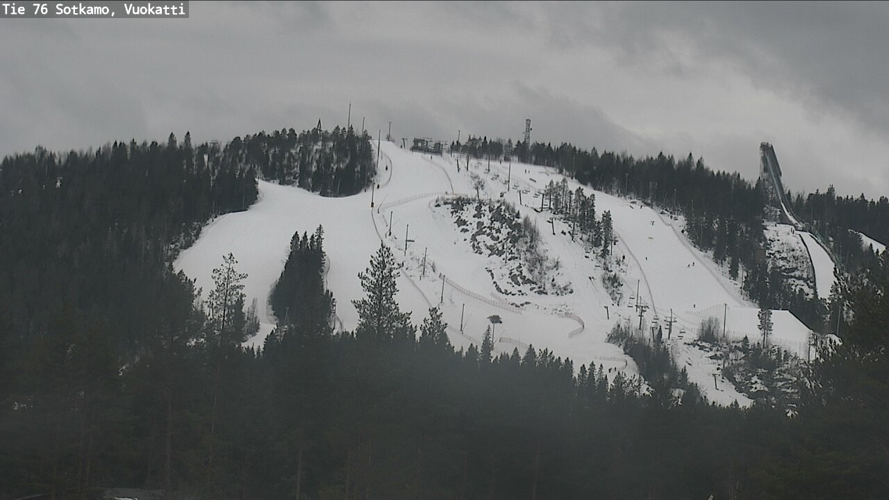 Weather Camera Image Road 76 Sotkamo, Vuokatti, Sotkamo, Kainuu