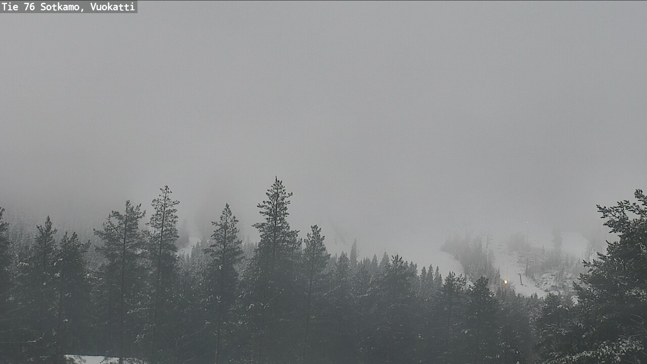Weather Camera Image Väg 76 Sotkamo, Vuokatti, Sotkamo, Kainuu