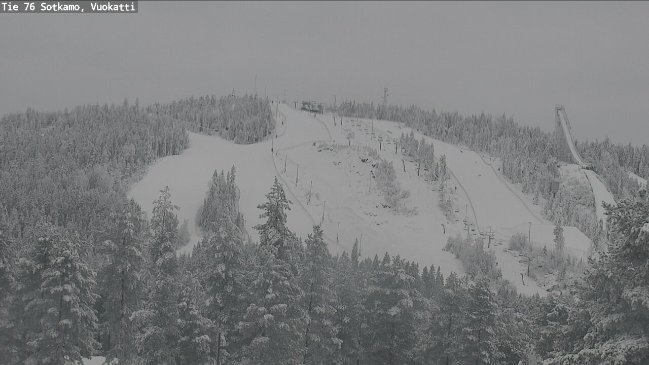 Weather Camera Image Väg 76 Sotkamo, Vuokatti, Sotkamo, Kainuu