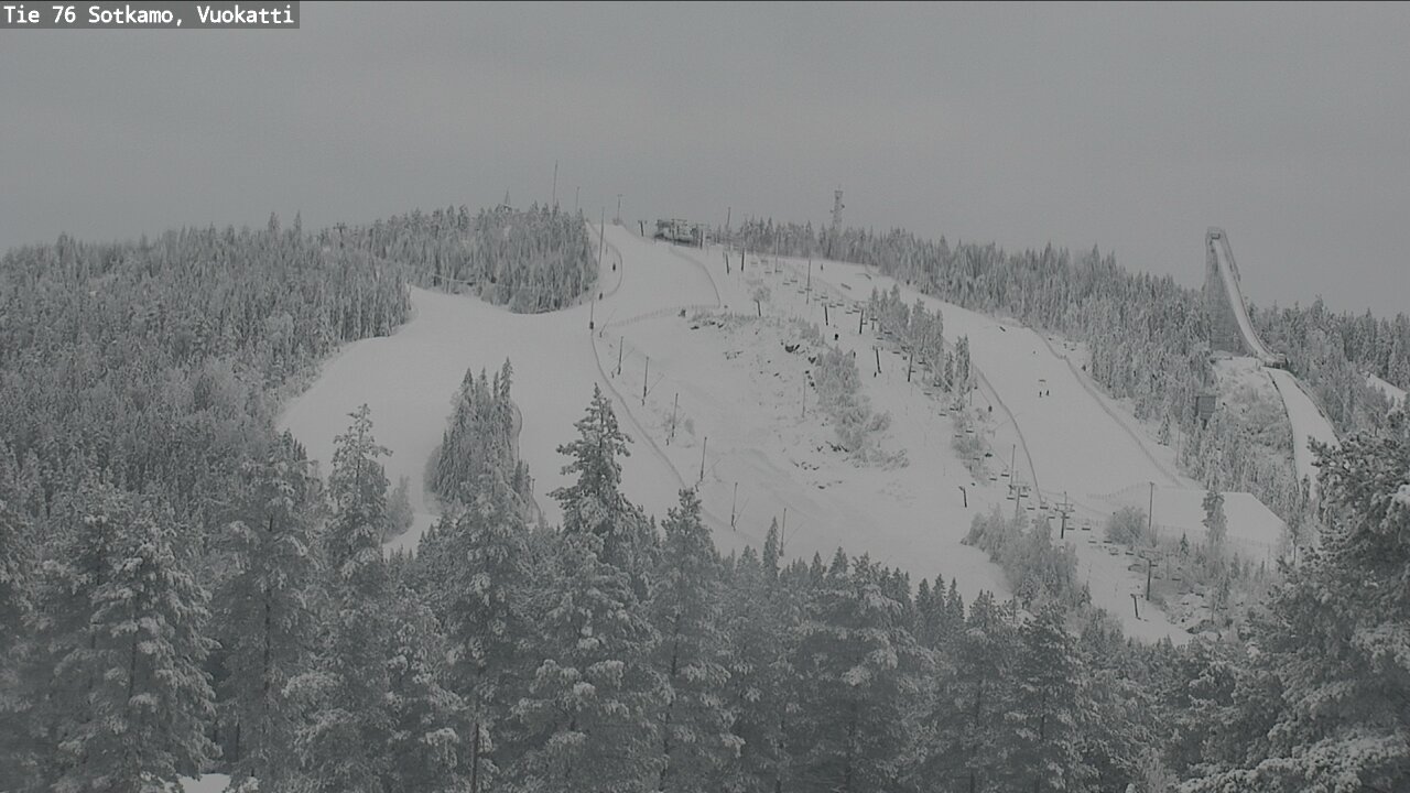 Weather Camera Image Väg 76 Sotkamo, Vuokatti, Sotkamo, Kainuu