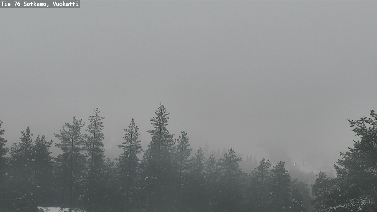 Weather Camera Image Väg 76 Sotkamo, Vuokatti, Sotkamo, Kainuu