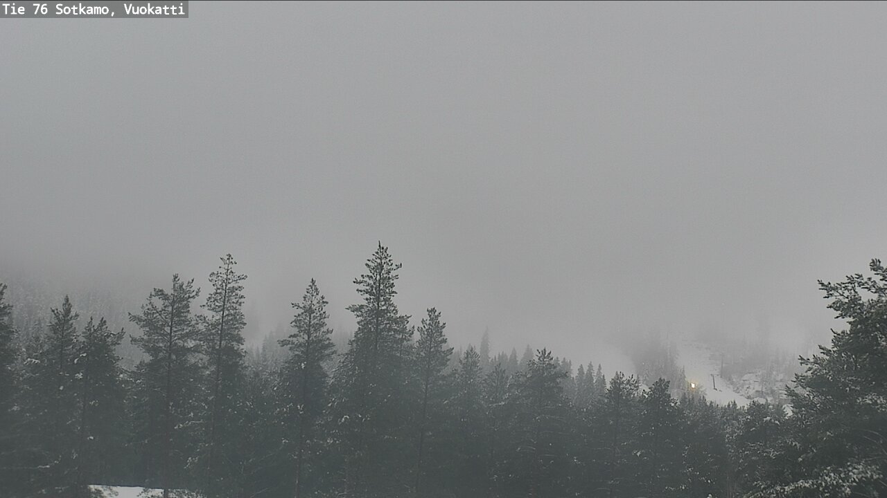 Weather Camera Image Väg 76 Sotkamo, Vuokatti, Sotkamo, Kainuu