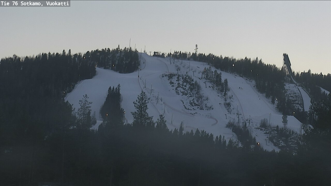 Weather Camera Image Road 76 Sotkamo, Vuokatti, Sotkamo, Kainuu