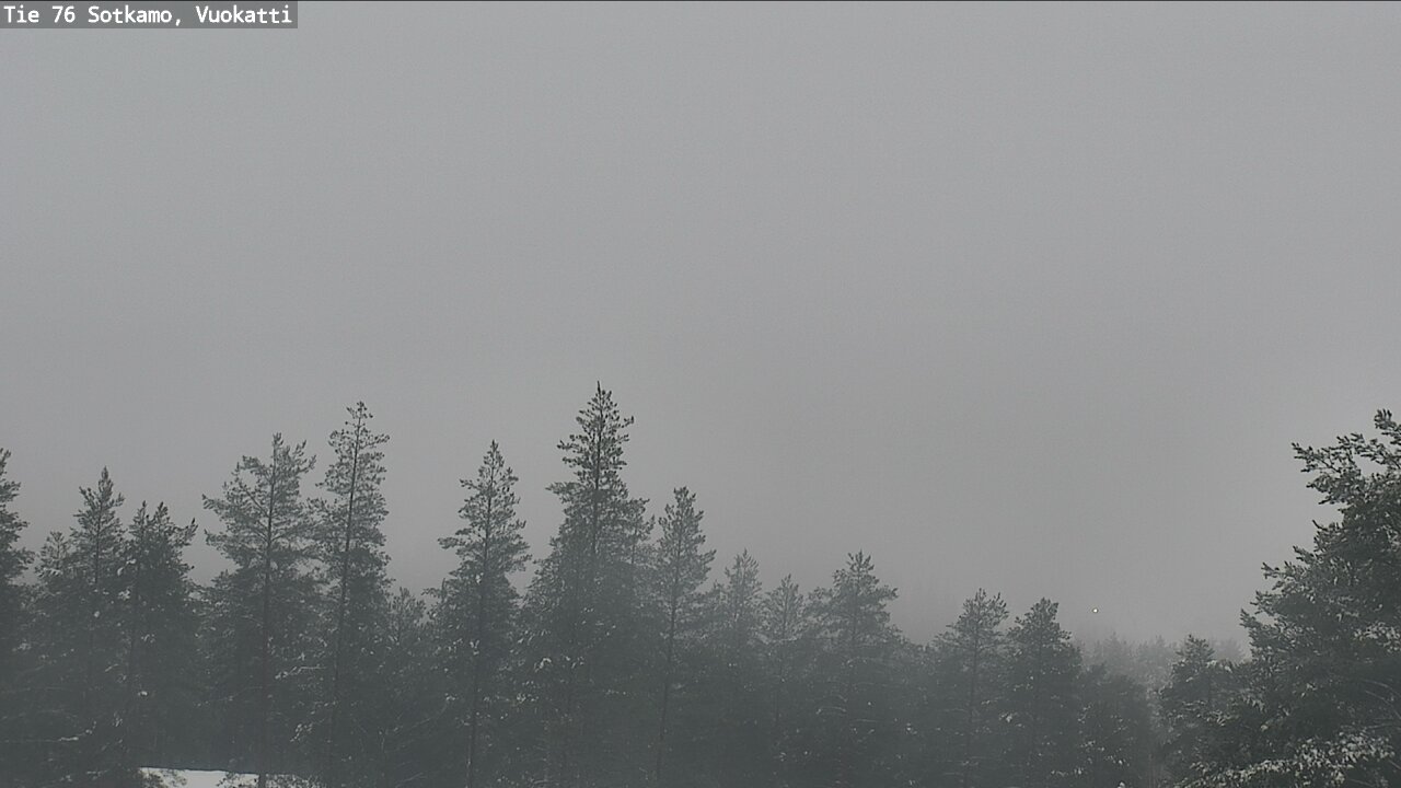 Weather Camera Image Väg 76 Sotkamo, Vuokatti, Sotkamo, Kainuu