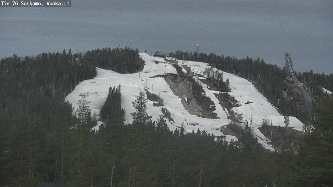 Weather Camera Image Väg 76 Sotkamo, Vuokatti, Sotkamo, Kainuu