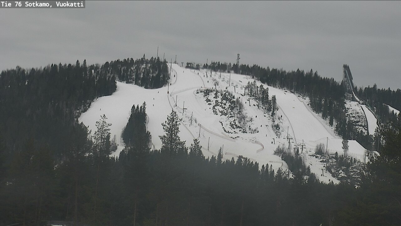 Weather Camera Image Road 76 Sotkamo, Vuokatti, Sotkamo, Kainuu