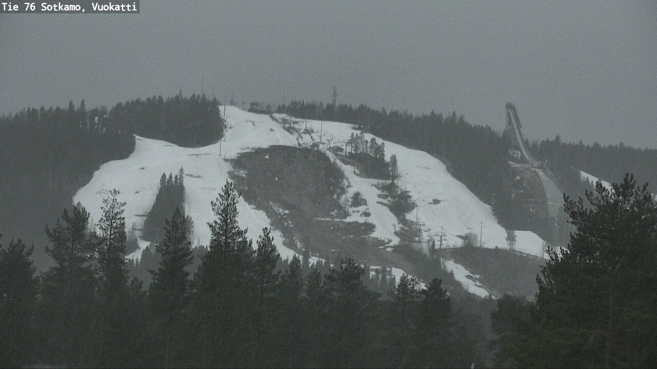 Weather Camera Image Väg 76 Sotkamo, Vuokatti, Sotkamo, Kainuu