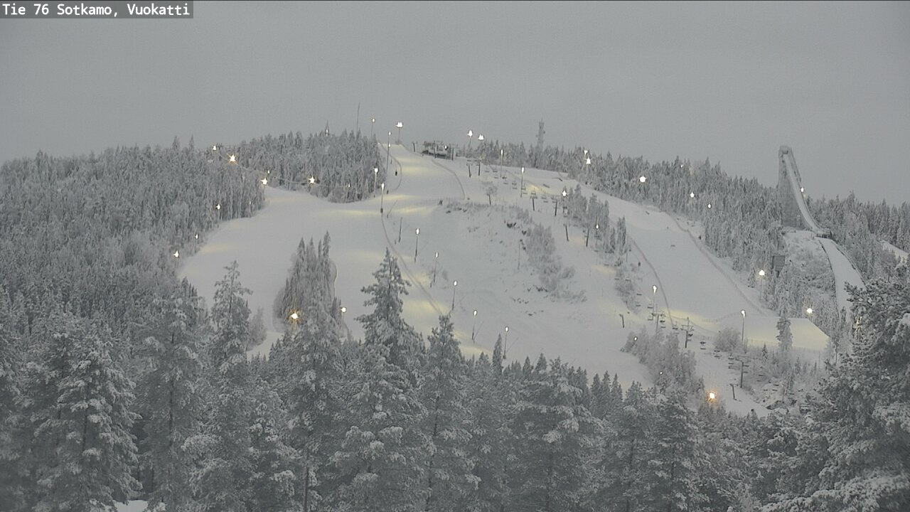 Weather Camera Image Väg 76 Sotkamo, Vuokatti, Sotkamo, Kainuu