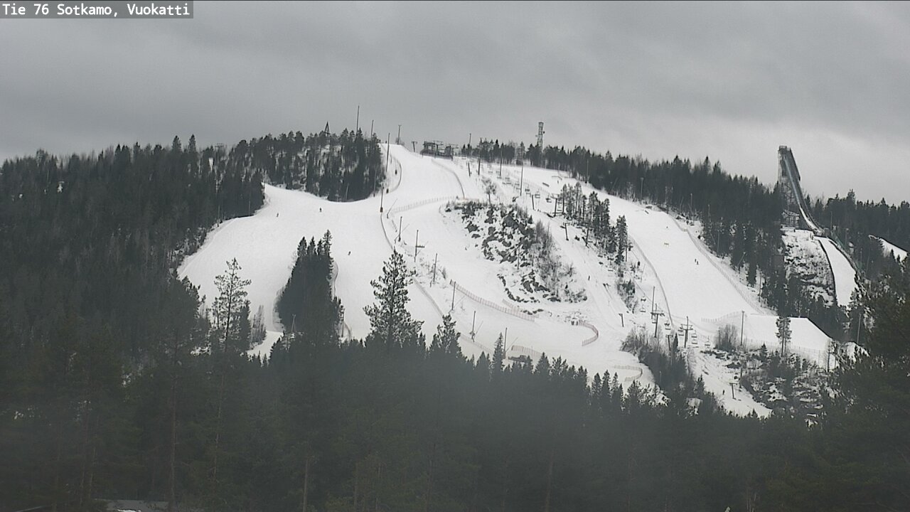 Weather Camera Image Road 76 Sotkamo, Vuokatti, Sotkamo, Kainuu