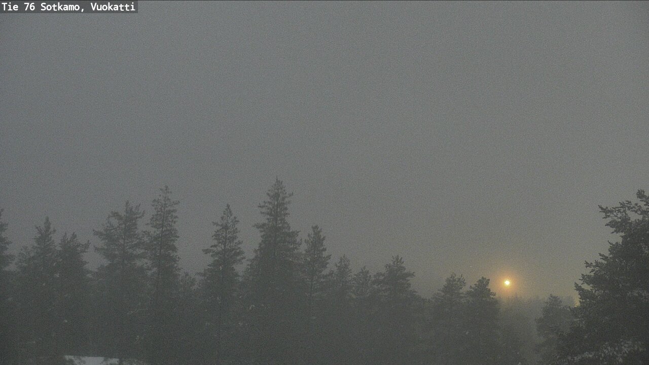 Weather Camera Image Väg 76 Sotkamo, Vuokatti, Sotkamo, Kainuu