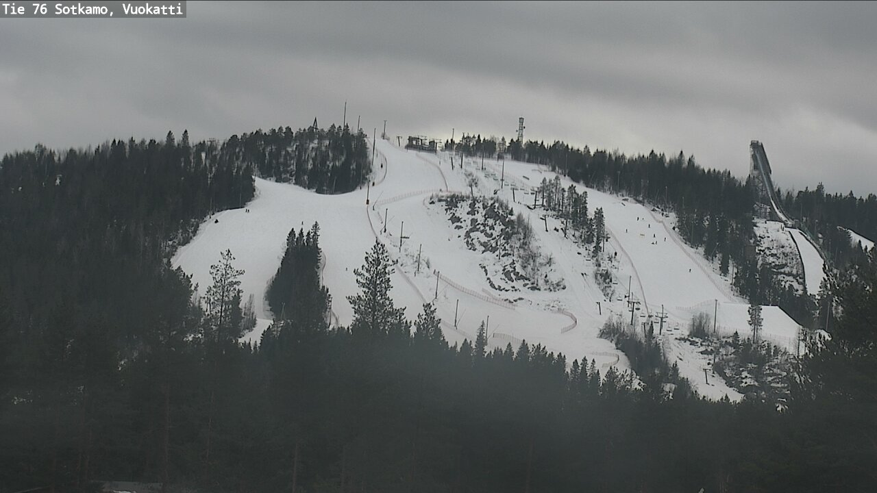 Weather Camera Image Road 76 Sotkamo, Vuokatti, Sotkamo, Kainuu
