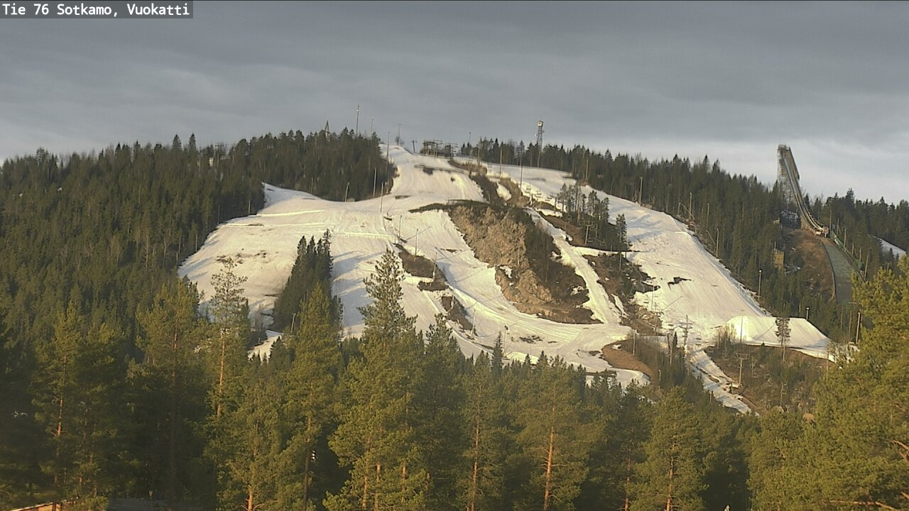 Weather Camera Image Väg 76 Sotkamo, Vuokatti, Sotkamo, Kainuu