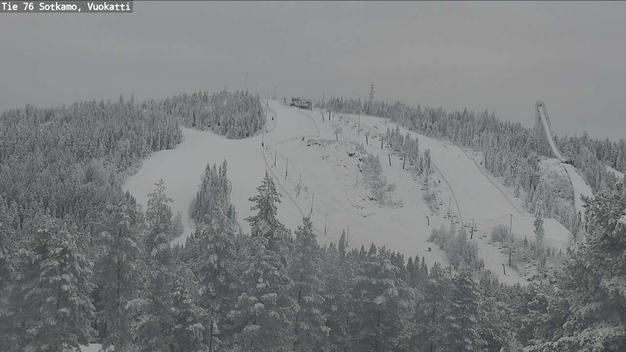 Weather Camera Image Väg 76 Sotkamo, Vuokatti, Sotkamo, Kainuu