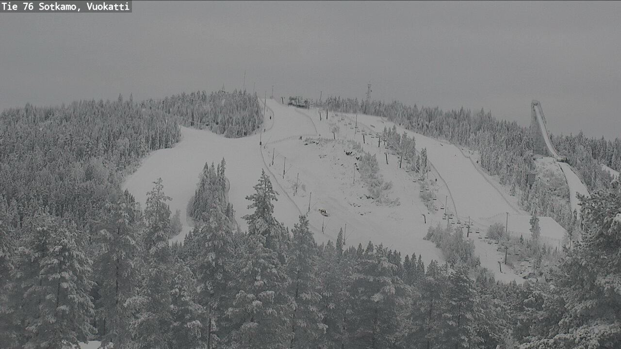 Weather Camera Image Väg 76 Sotkamo, Vuokatti, Sotkamo, Kainuu