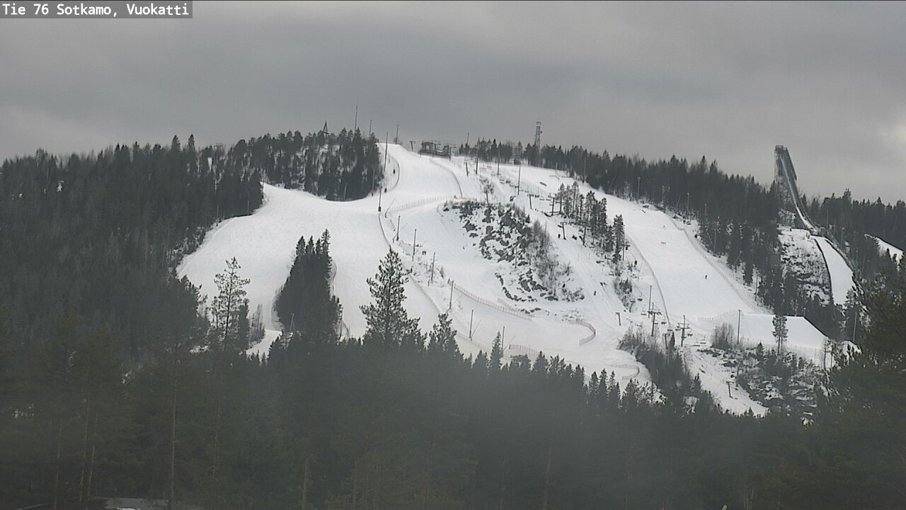 Weather Camera Image Road 76 Sotkamo, Vuokatti, Sotkamo, Kainuu