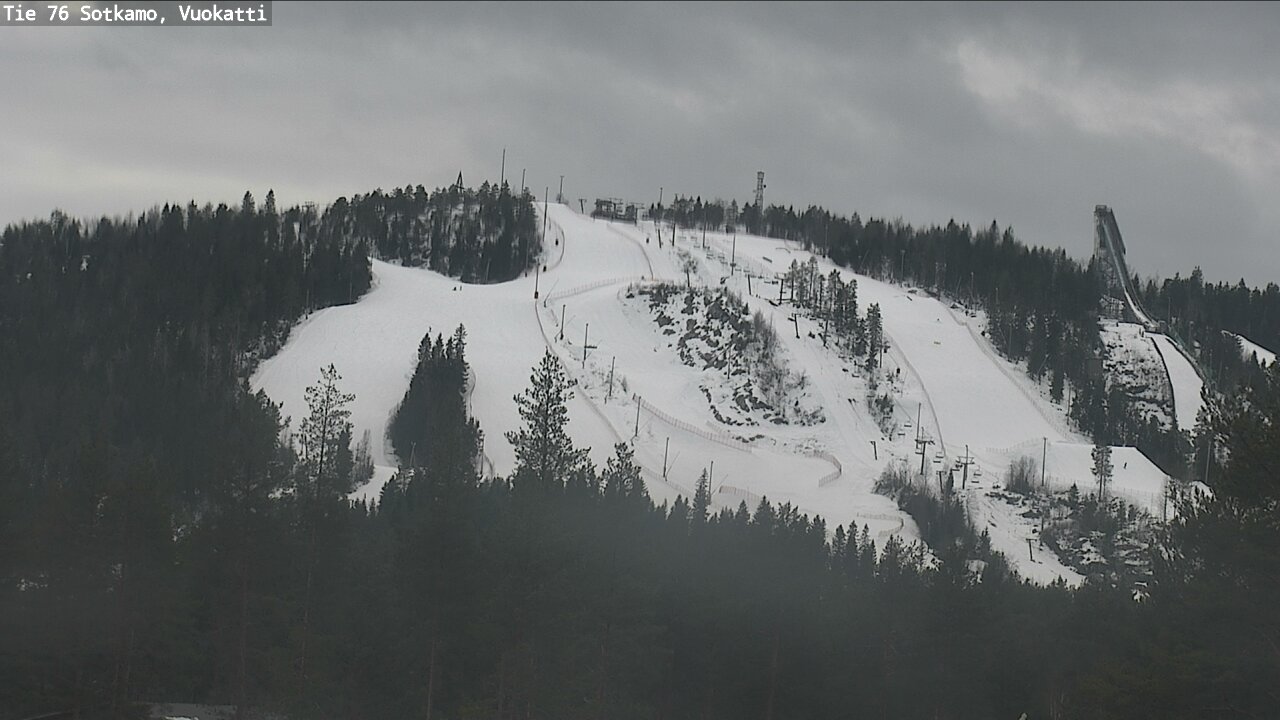 Weather Camera Image Road 76 Sotkamo, Vuokatti, Sotkamo, Kainuu