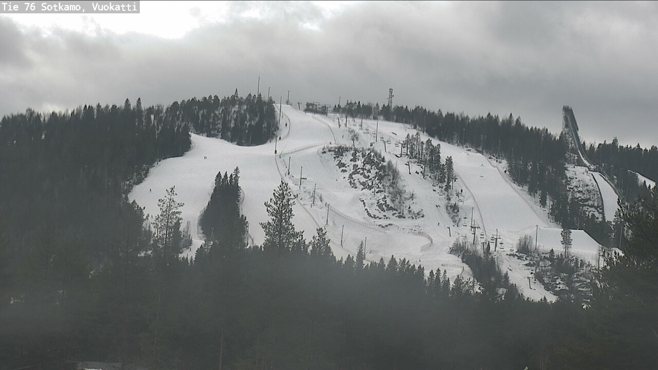Weather Camera Image Road 76 Sotkamo, Vuokatti, Sotkamo, Kainuu