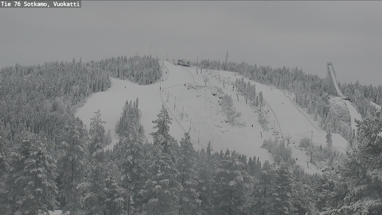 Weather Camera Image Väg 76 Sotkamo, Vuokatti, Sotkamo, Kainuu