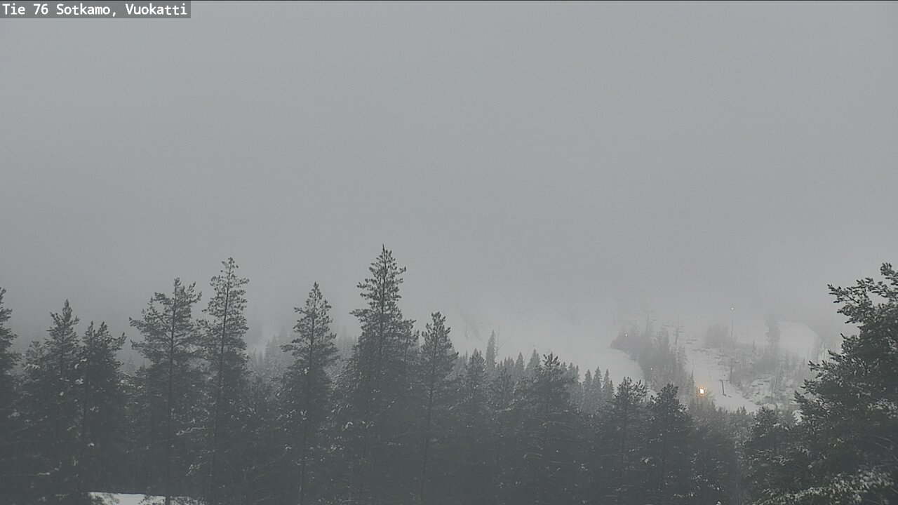 Weather Camera Image Väg 76 Sotkamo, Vuokatti, Sotkamo, Kainuu