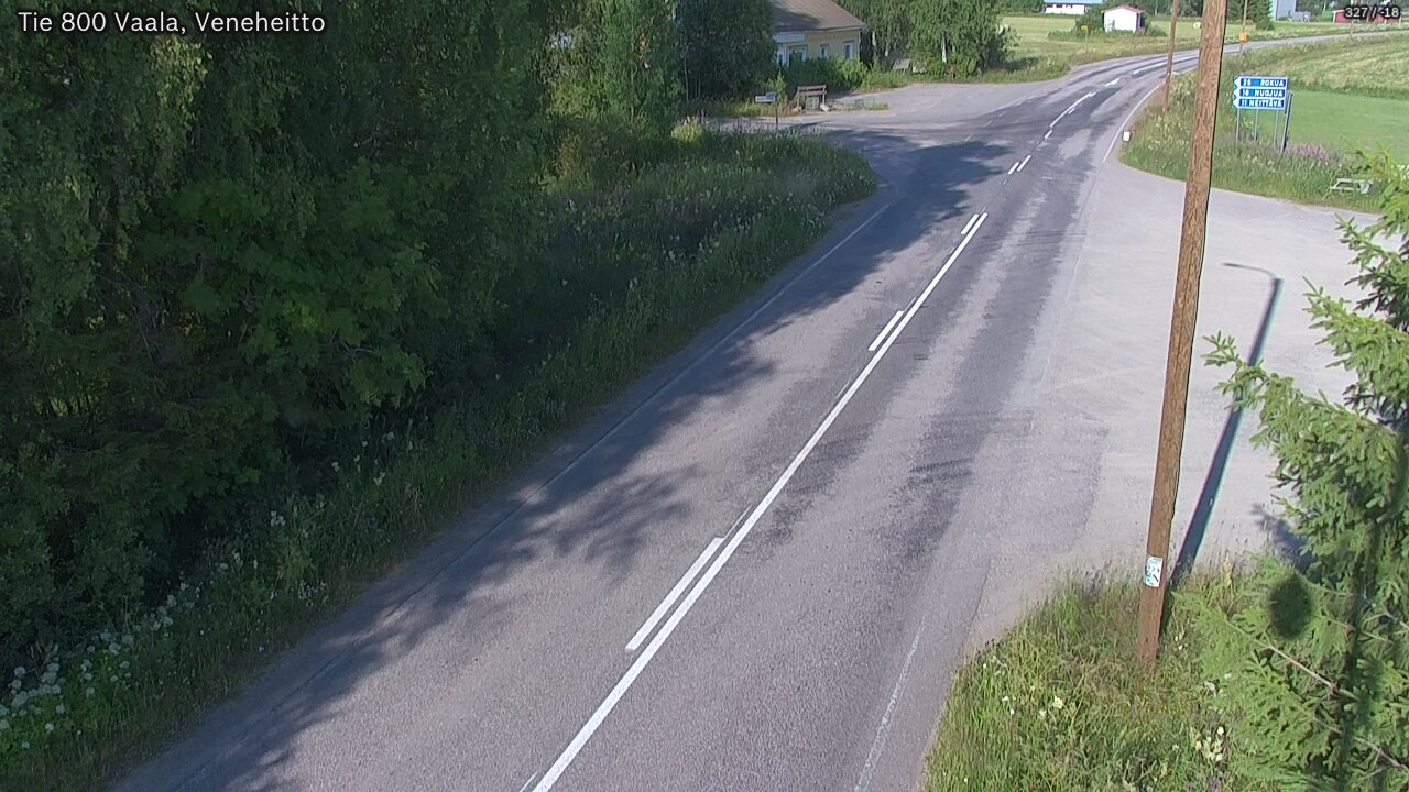 Weather Camera Image Väg 800 Vaala, Veneheitto, Vaala, Pohjois-Pohjanmaa