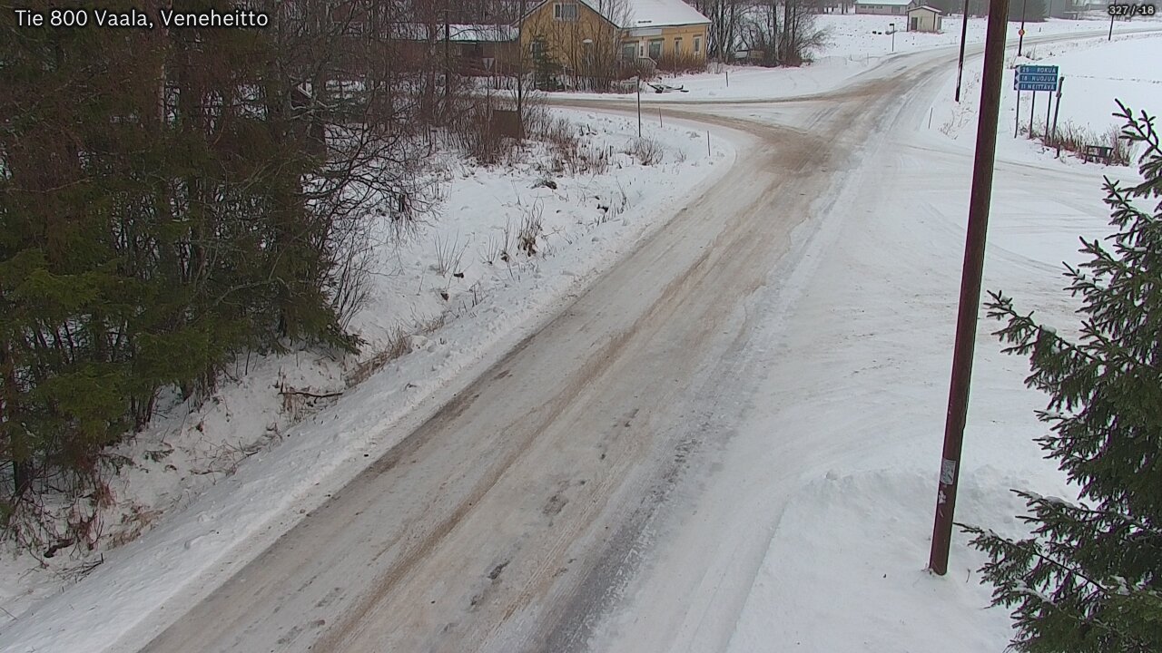 Weather Camera Image Väg 800 Vaala, Veneheitto, Vaala, Pohjois-Pohjanmaa
