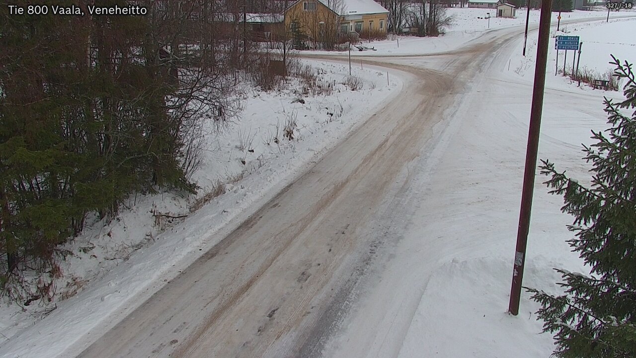 Weather Camera Image Väg 800 Vaala, Veneheitto, Vaala, Pohjois-Pohjanmaa