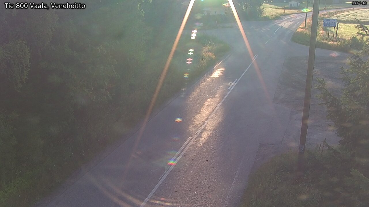 Weather Camera Image Väg 800 Vaala, Veneheitto, Vaala, Pohjois-Pohjanmaa