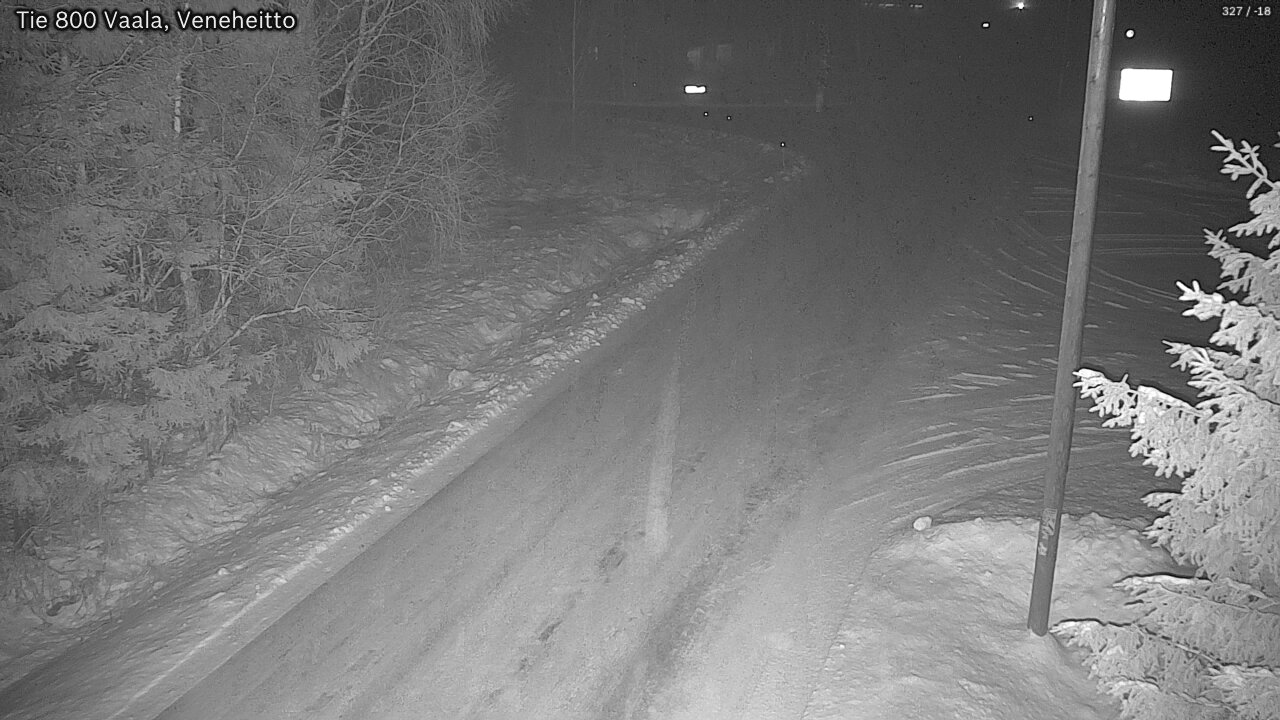 Weather Camera Image Väg 800 Vaala, Veneheitto, Vaala, Pohjois-Pohjanmaa