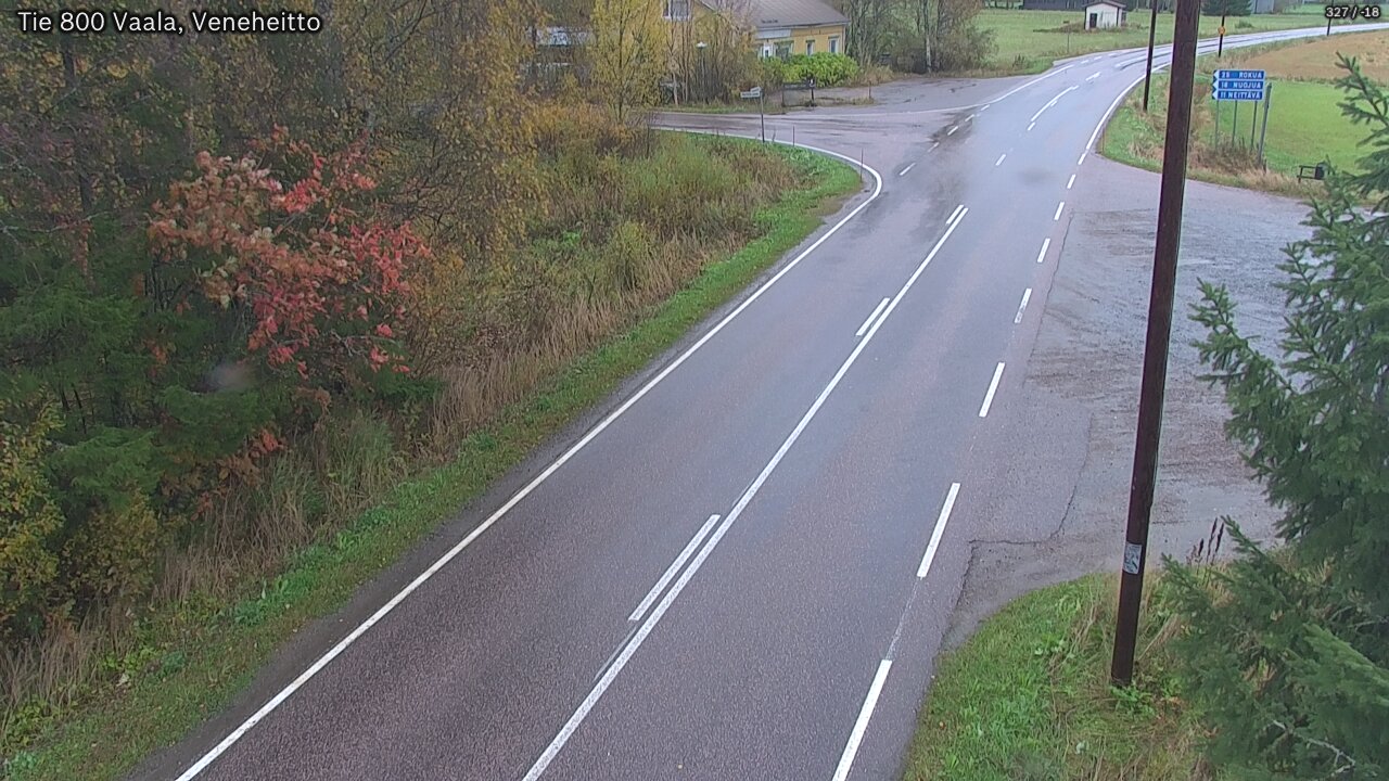 Weather Camera Image Road 800 Vaala, Veneheitto, Vaala, Pohjois-Pohjanmaa